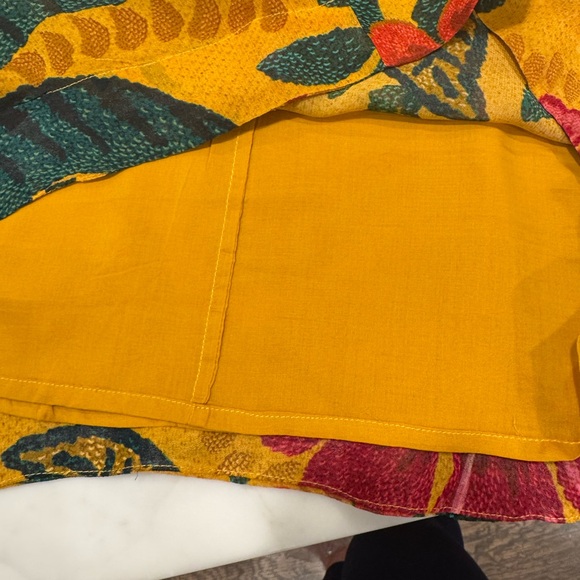 Gorgeous Pre Fall FARM Rio Multicolor Smocked Blouse Size small - Picture 9 of 13